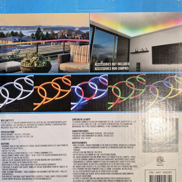 Color Changing Neon Flex Light with Remote - Picture 2 of 2